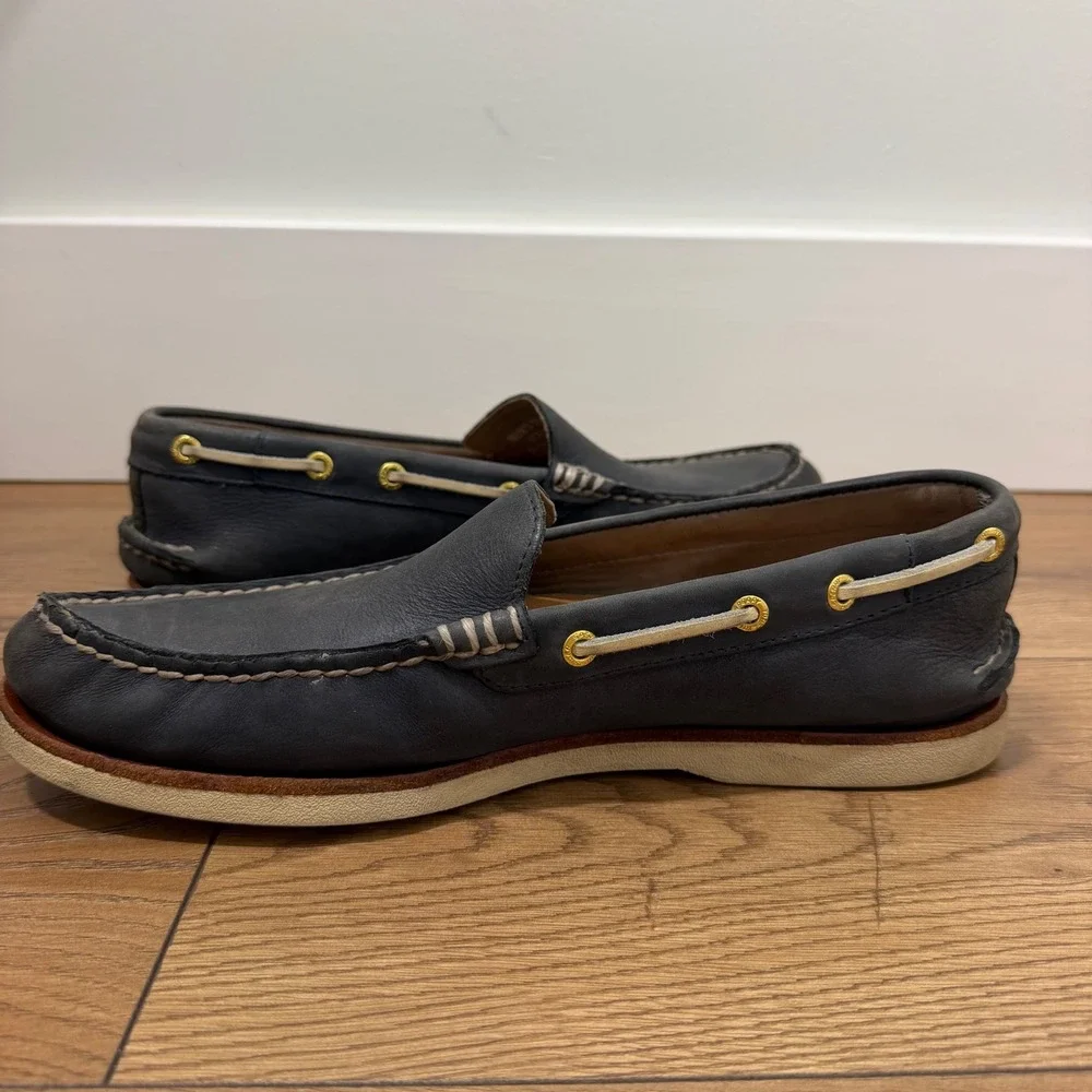 Sperry Top-Sider Flag Ltd Boat Shoes 10.5 Navy Leather Mens Loafers Deck
